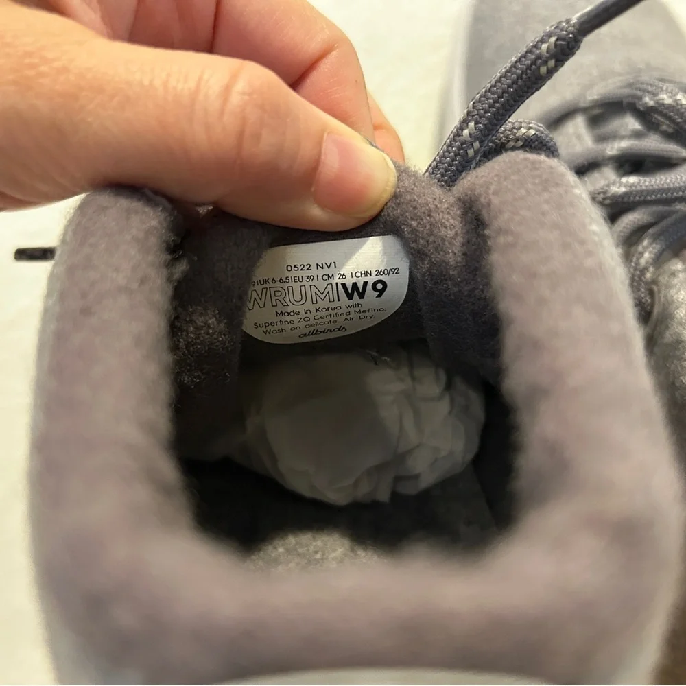 Allbirds Women Wool Runner-Up Mizzle in Medium Grey, Size 9, New in Box